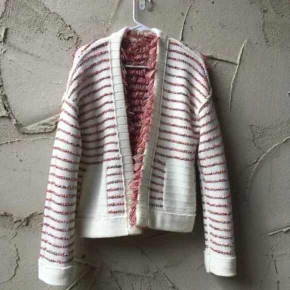 THE GREAT The Monster Fuzzy Multiple Tone Cardigan I Size 1 US - 4-6 S - Picture 4 of 13